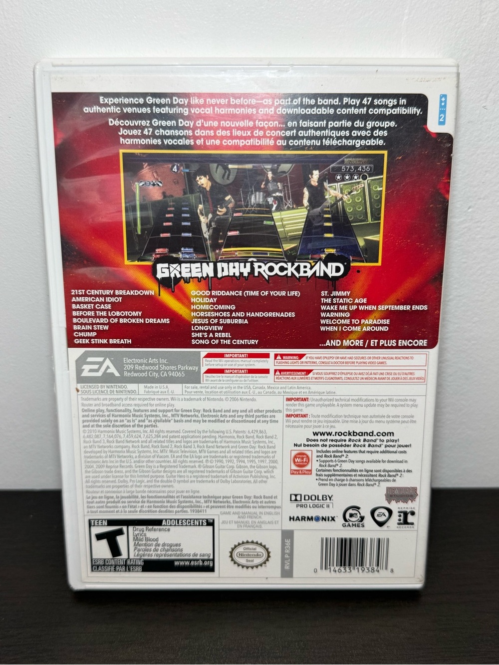 Green Day: Rock Band (Nintendo Wii, 2010) CIB - Tested - Picture 2 of 6